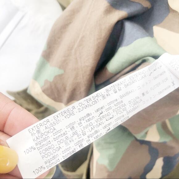 Zara Surplus Military Style Khaki Trench Coat Woman - Small NEW Army Green - Picture 5 of 6
